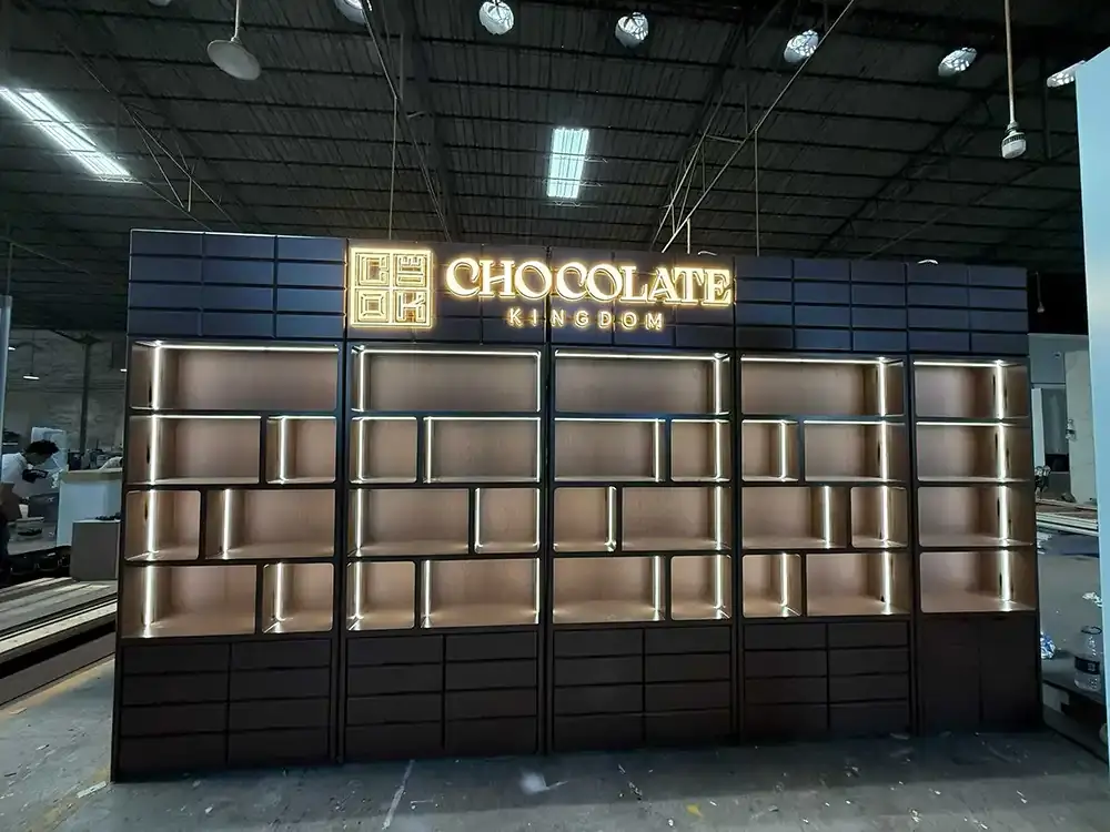 Display cabinets and shelving