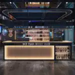 Vintage Industrial Iron Art Bar Double-Sided Light Duty Clear Reception Counter Supermarket Shelves Restaurant Front Front
