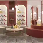 Customized Double-Sided Nakashima Mall Kiosk Rack Display Shelf Sample Display Cabinet Shoe Store Bag Exhibition Hall Showcase