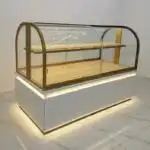 Customizable for Bakery Island Counter Shopping Mall Baking Cake Bread Dim Sum Retail Shop Design Glass showcase Display Cabinet