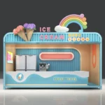 Creative Outdoor Integrated Container House Double-Sided Tempered Glass Light Duty Commercial Mobile Sales Kiosks Homestay Shop