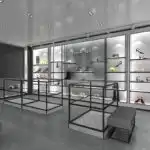 Direct Commercial Shop Custom Premium High-End Window Cabinet Bag Mall Shopping Displays High Quality Shoe Store Showcases