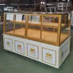 Customizable Design Commercial Bakery Showcase Display Cabinet Baking Paint Island Cabinet with Glass Counter for Mall or Shop