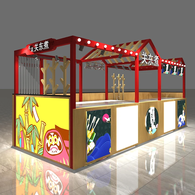 H4d1d40f78a87464ba8f8fd2fab78a761h.webp Shopping Mall Special Snacks the Whole Shop Custom Design Multi-point Cooked Meat Skewer Kanto Cooked Food Display Cabinet - Image 1
