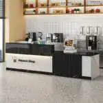 Customizable Commercial Small Reception Desk Shopping Mall Shelf Retail Store showcase Cashier Counter Cake Milk Tea Shop Design