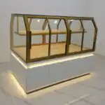 Customizable Bakery Island Counter Glass Showcase Display Cabinet for Shopping Mall Retail Shop for Baking Cake Bread Dim Sum