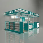 Custom High-End Double-Sided Mobile Phone Case Display Cabinet Light Duty Supermarkets Accessory Point Paint Island Metallic