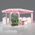 High-End Custom Multi-Point Nail Display Cabinet Shopping Mall Showcase Painted Middle Island Frame Wearable Nail Container