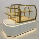 Customizable LED-Lit Acrylic Glass Showcase for Bakery Island Counter for Cake Baking in Shopping Mall Retail Shops