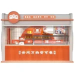 New Design Professional Acrylic Counter Snack  Glass Shop Display case Counter Snack Kiosk Design