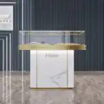 Light Luxury Gold Silver Jewelry Watch Glasses Case Display Rack Elegant Jade for Showcase for Museum Exhibitions Store Displays
