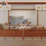 Bakery Shop Cake Bread Wood Display Cabinet Shelf Showcase Stand Customized Display Cabinet and Showcase for Bakery Shop Design