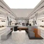 Custom Boutique Wood and Metal Clothing Display Racks Commercial Hanging Garment Rack for Ladies Retail Showroom Interior