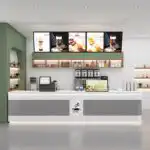 Customizable Network Red Fruit Catering Bar Front Desk Coffee Tea Shop Restaurant Cash Register Counter Bakery Cake Showcases