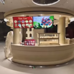 Customized Minimalist Reception Desk Coffee Shops Restaurants Bakeries Hotels Bars Made Glass Cashier Bread Cake Dessert Display photo review