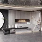 Hotel Company Clubhouse Office Front Desk Reception Desk Clothing Store Beauty Salon Bar Cashier Paint Counter Customization