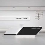 Custom Company Reception Counter Simple Modern Beauty Salon bar Cashier Training Institutions Exhibition Hall Integrated Counter