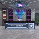 Industrial-Style Light Luxury Net Cafe Bar Reception Customizable Front Desk Cash Register Hotel KTV Gym Billiard Hall JINXIN