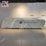 Customizable Modern Minimalist Reception Desk with Painted Front for Shopping Mall Store Cash Register Bar Counter Service Desk